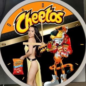 Cheetos flaming hot Becky G clock